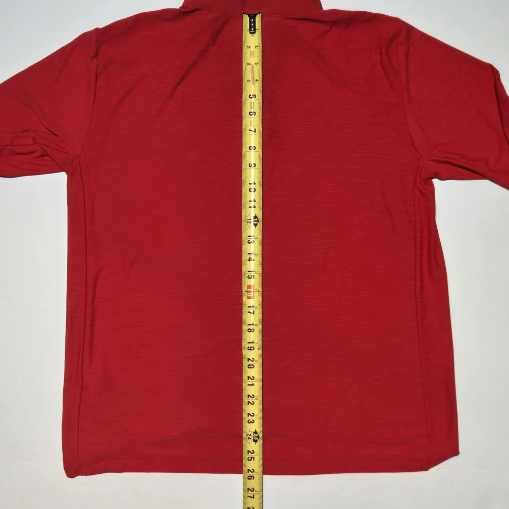 Nike Dri-FIT 1/4 Zip Pullover Mens Large Red Long Sleeve Athletic Running Top